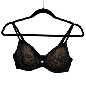 NWT Soma Lightest Lift Perfect Coverage Bra in Nude and Black Lace - Size 34C